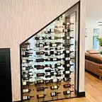 floor to ceiling wine rack